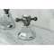 Kingston Brass NS4463BX 8" Widespread Bathroom Faucet, Chrome/Black Stainless Steel NS4463BX - alternate 4